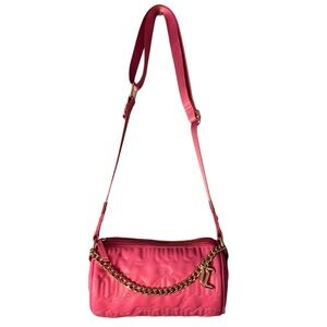 Like New!! JUICY COUTURE Pink Puff Roll Barrel Crossbody/Shoulder Bag